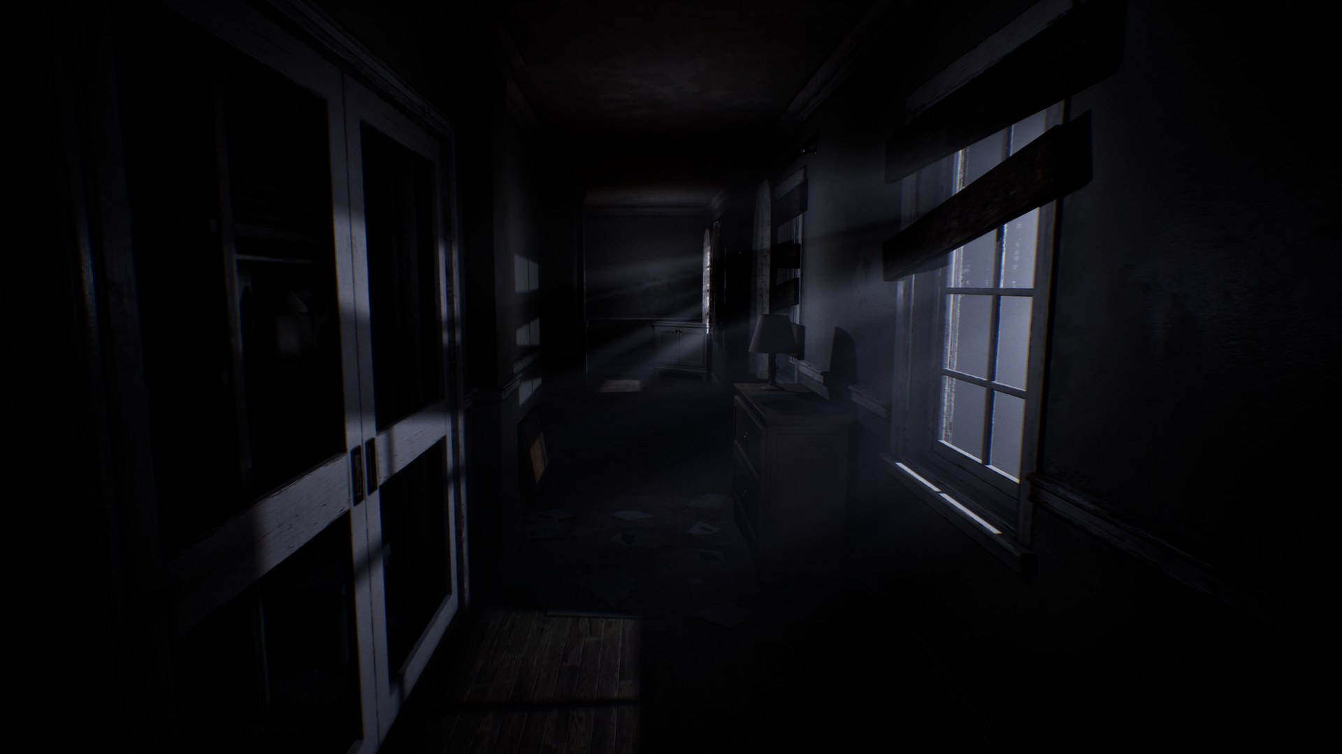 Dark hallway